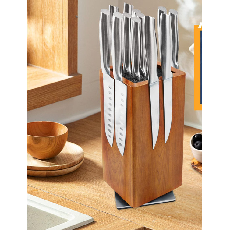 URKNO Acacia Knife Block Wayfair Canada